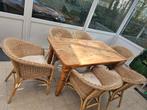 Tafel en 6 stoelen, Tuin en Terras, Ophalen, Gebruikt