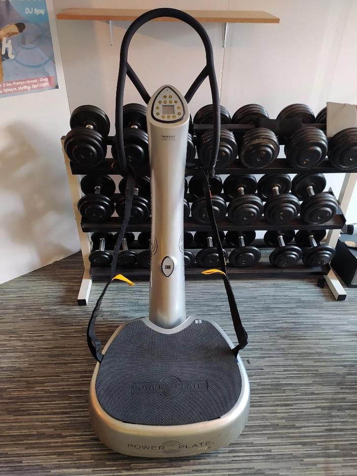 Powerplate trilplaat MY5 zilver, Sport en Fitness, Fitnessapparatuur, Gebruikt, Trilplaat, Armen, Benen, Borst, Buik, Rug, Metaal