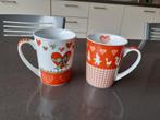 Leuke porseleinen tassen Valentijn, Huis en Inrichting, Ophalen of Verzenden, Zo goed als nieuw, Overige stijlen, Kop(pen) en/of Schotel(s)