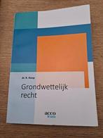 Manuel de droit constitutionnel R. Hope, Enlèvement ou Envoi, Neuf, Enseignement supérieur professionnel, R. Hoop