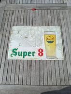 Bier reclame Super 8, Ophalen, Gebruikt, Reclamebord, Plaat of Schild, Overige merken