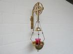 Koperen godslamp met wandbevestiging, Antiek en Kunst, Ophalen