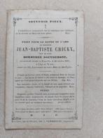 oud doodsprentje 1797 - 1871, Verzamelen, Bidprentjes en Rouwkaarten, Verzenden