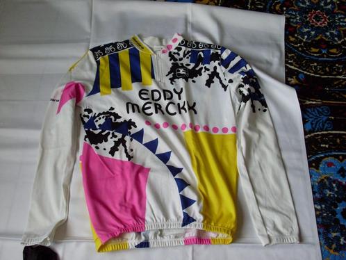 Authentieke retro wielershirt (Giordani) Eddy Merckx, Fietsen en Brommers, Fietsaccessoires | Fietskleding, XXL, Ophalen