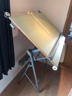 Antieke tekentafel (Unic, Paris), Doe-het-zelf en Bouw, Tekentafels, Ophalen, Gebruikt, Minder dan 130 cm