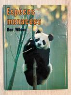 Boek : Espèces Menacées (Français), Boeken, Natuur, Zo goed als nieuw, Overige onderwerpen, Ron Wilson, Ophalen of Verzenden