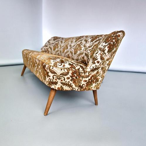Vintage cocktail couch / zetel / sofa, Antiek en Kunst, Antiek | Meubels | Stoelen en Sofa's, Ophalen of Verzenden