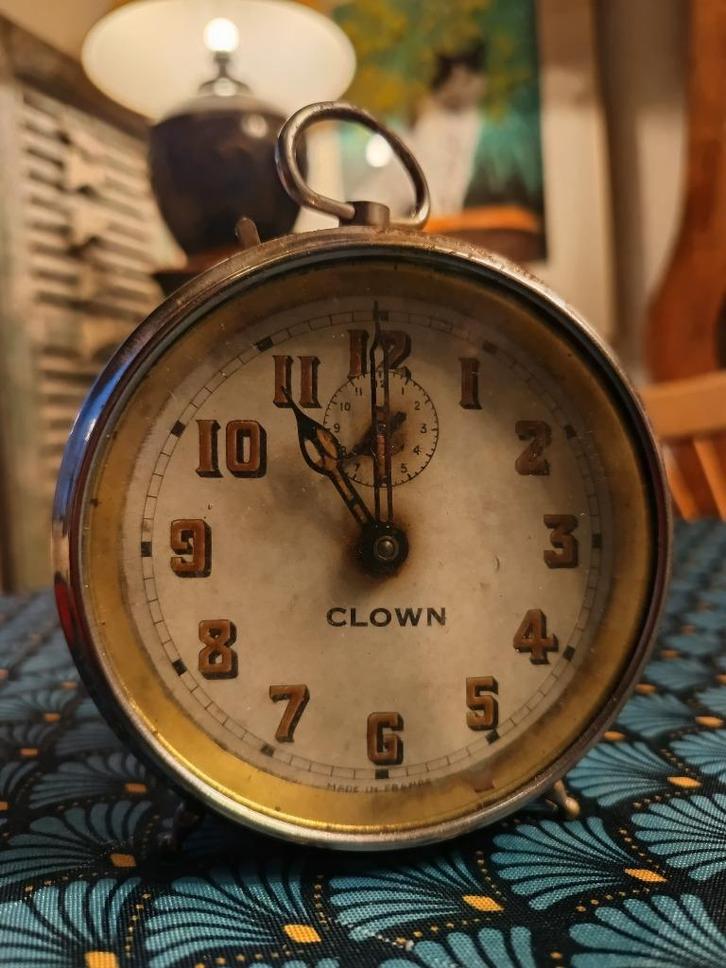 Franse vintage wekker, Elektronische apparatuur, Wekkers, Niet werkend, Analoog, Verzenden