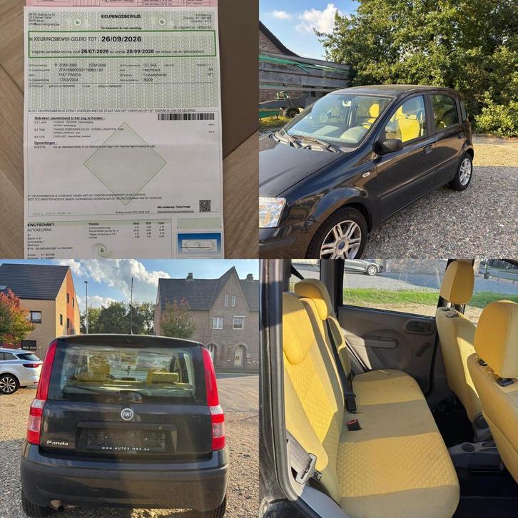 Fiat panda gekeurd voor verkoop, Auto's, Fiat, Bedrijf, Panda, Benzine, Euro 4, 5 deurs, Handgeschakeld, Zwart, Overige kleuren