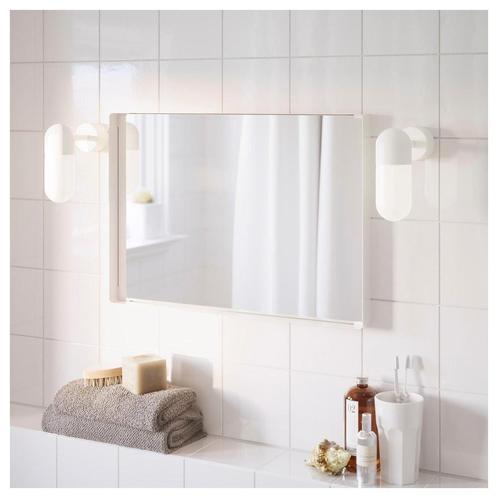 IKEA enudden spiegel wit, Huis en Inrichting, Woonaccessoires | Spiegels, Zo goed als nieuw, Minder dan 50 cm, Minder dan 100 cm