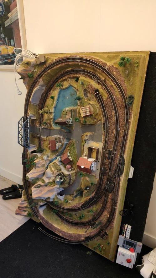 NOCH landschap in H0 met Märklin K-Rails, Hobby en Vrije tijd, Modeltreinen | H0, Gebruikt, Rails, Märklin, Ophalen of Verzenden