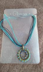ketting blauw, Handtassen en Accessoires, Kettingen, Ophalen of Verzenden, Blauw
