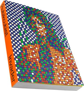 Invader, RubikCubist, boek + 5 stickers Fairey (Obey) beschikbaar voor biedingen