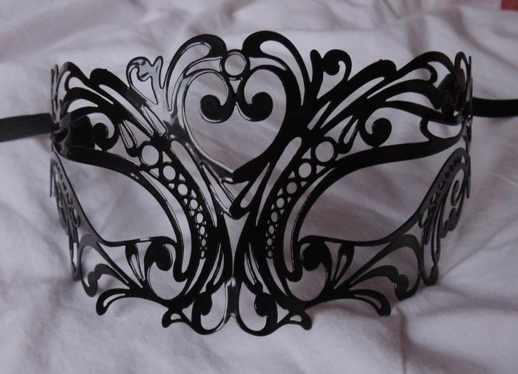 Venetiaans masker zwart, Antiek en Kunst, Curiosa en Brocante, Ophalen of Verzenden