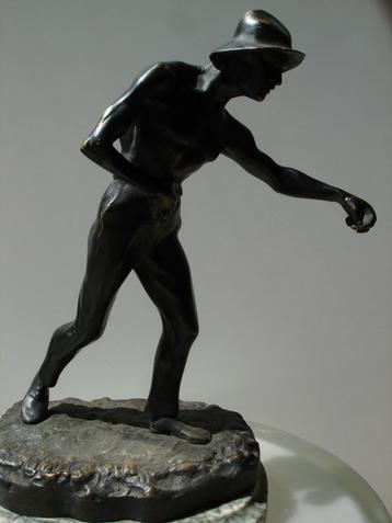 Franz VAN HOOF 1895-1963 oud bronzen beeld brons, gesigneerd