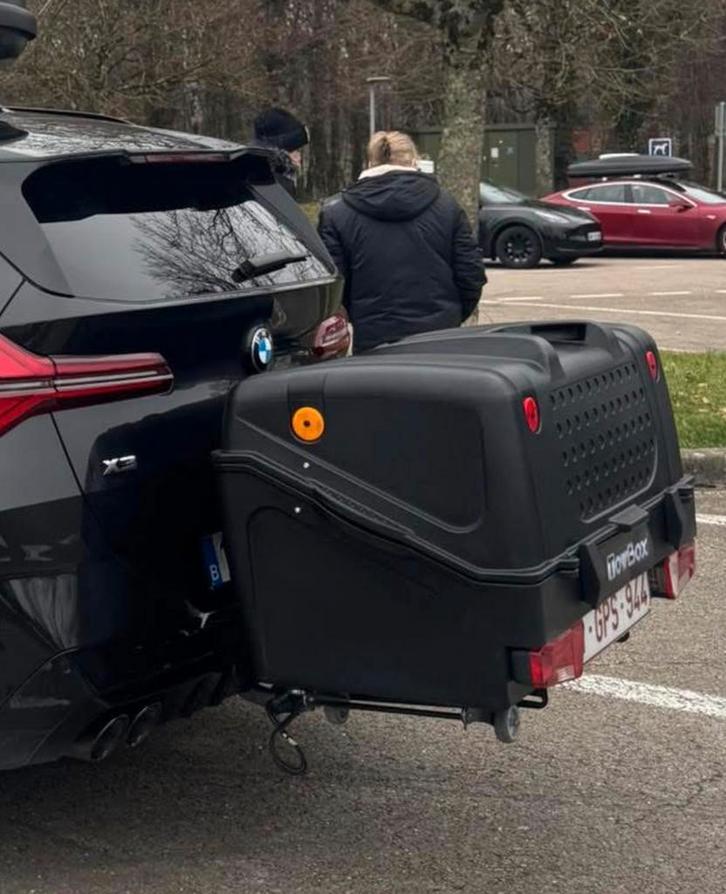 Towbox bagagebox in nieuwstaat, Auto diversen, Bagagerekken, Zo goed als nieuw, Ophalen