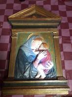 Handgemaakt en geschilderd houtwerk, Antiek en Kunst, Kunst | Schilderijen | Klassiek, Ophalen of Verzenden