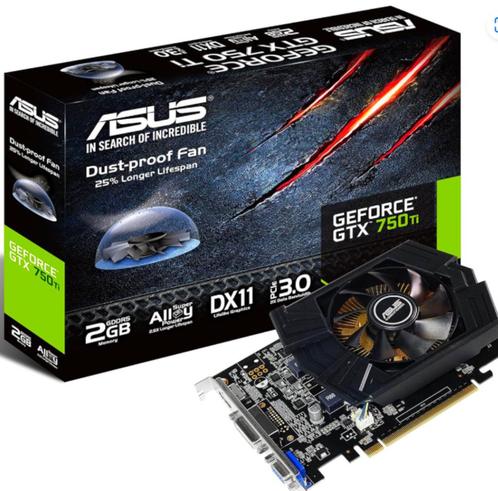 Asus GTX 750 Ti 2GB grafische kaart, Computers en Software, Capture cards, Gebruikt, Ophalen
