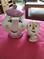 Theepot beauty and the beast plus kopje. porselein, Ophalen