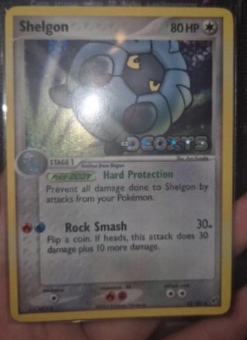 shelgon ex deoxys pokemon kaart zeldzame beschikbaar voor biedingen