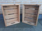 2 caisses en bois - Caisses en bois - Caisses de rangement, Maison & Meubles, Comme neuf, Moins de 50 cm, Moins de 50 cm, Enlèvement
