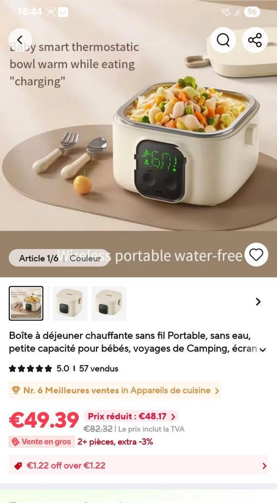 heated lunch box, Electroménager, Mijoteuses, Neuf, Enlèvement ou Envoi
