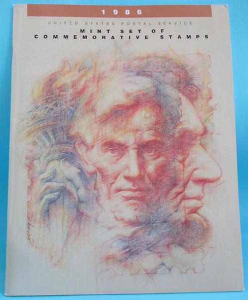 C-Boek-U.S.A: The 1986 Mint Set of  Commemorative Stamps, Postzegels en Munten, Postzegels | Amerika, Postfris, Noord-Amerika