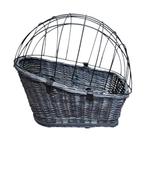 fietsmand riet 42/57 cm voor achterop met rek, grijs., Verzenden, Zo goed als nieuw, Info@deboon.nl, De boon