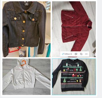 Set kinderkleding voor meisjes van 12 jaar, tas enz... beschikbaar voor biedingen