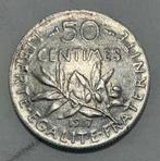 2 zilveren 50 centimes Frankrijk 1917-1919, Enlèvement ou Envoi, France, Argent
