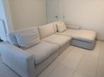 Hoeksalon beige met afneembare hoezen, Huis en Inrichting, Zetels | Complete zithoeken, Ophalen, Zo goed als nieuw
