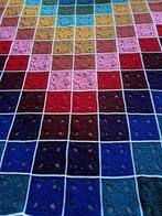 Plaid multicolore crocheté à la main à motif de fleurs 1,85, Crochet, Enlèvement ou Envoi, Neuf