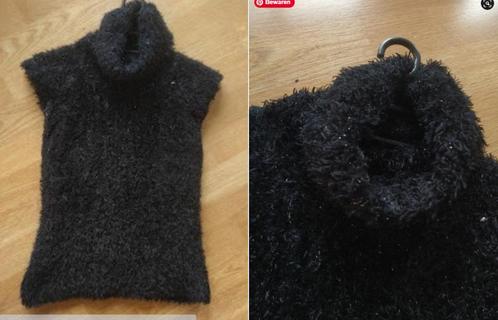 Dikke zwarte glitter sous-pull, Kleding | Dames, Truien en Vesten, Zo goed als nieuw, Verzenden