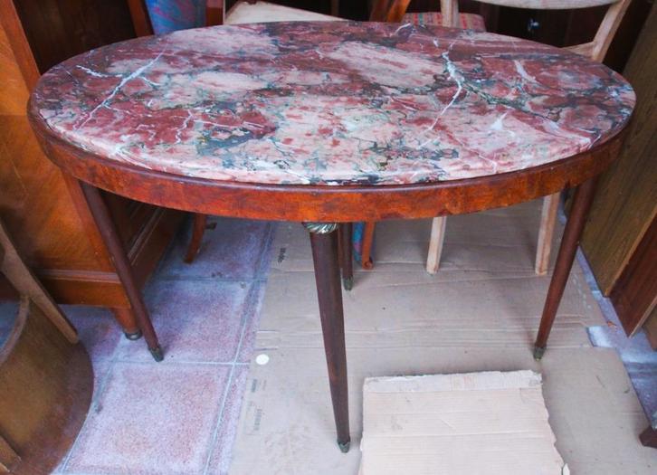 De Coene ovale salontafel, art deco, 1925, Decoene Kortrijk, Antiek en Kunst, Antiek | Meubels | Tafels, Ophalen of Verzenden