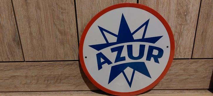 Reclamebord Azur olie, Verzamelen, Merken en Reclamevoorwerpen, Nieuw, Reclamebord, Ophalen of Verzenden