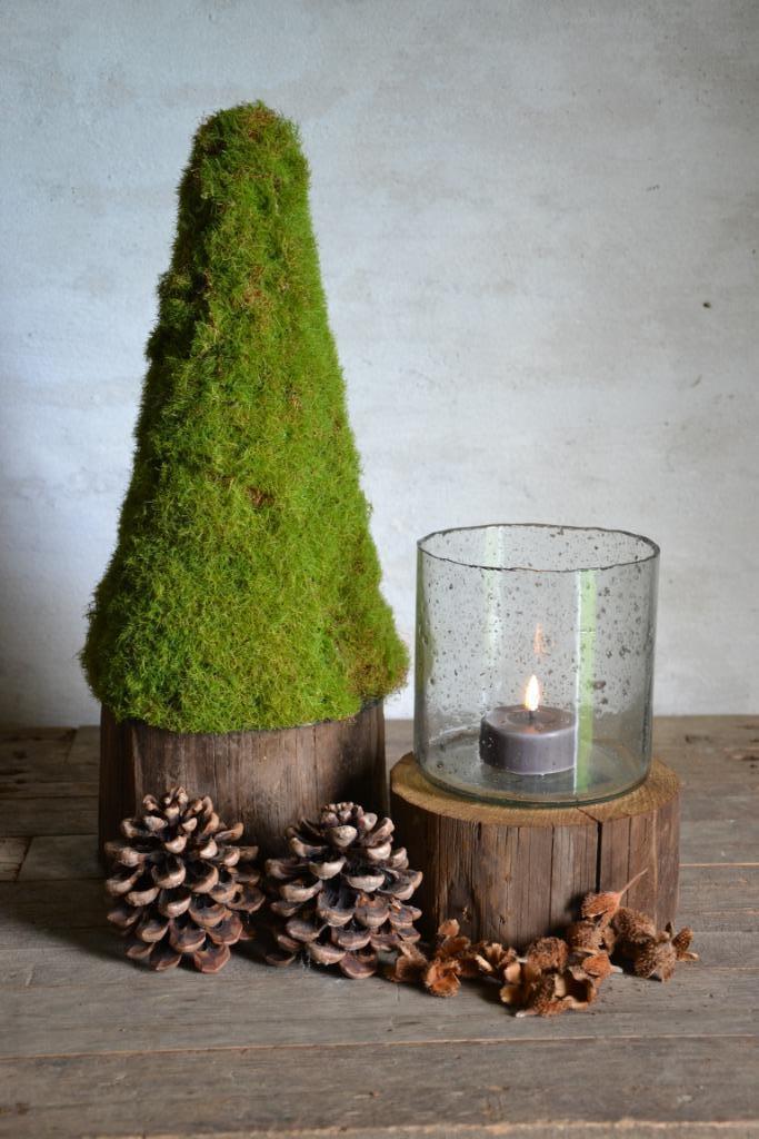 Stoer dik glazen windlicht S, Huis en Inrichting, Woonaccessoires | Overige, Nieuw, Ophalen of Verzenden