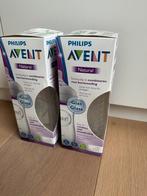 2 nieuwe glazen papflessen avent, Kinderen en Baby's, Ophalen, Nieuw