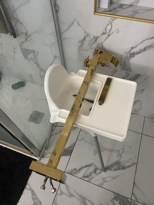 Robinet de baignoire ilot, robinet de baignoire Gold/Or, Doe-het-zelf en Bouw, Sanitair, Gebruikt, Kraan, Ophalen