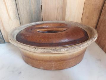 Mooie vintage La Bourguignonne franse pate/ foie gras pot beschikbaar voor biedingen