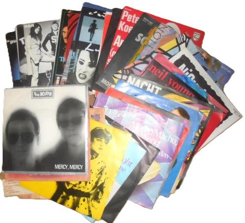 LOT/PARTIJ - 40 PCES/STUKS - 45TOURS/SINGLE/7INCH -, CD & DVD, Vinyles | Rock, Utilisé, Pop rock, Autres formats, Enlèvement ou Envoi