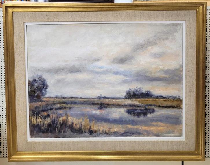 Vic KERKHOFS, Natuurgebied De Maten in Genk, Antiek en Kunst, Kunst | Schilderijen | Klassiek, Ophalen