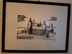 Prenten “Steden & Monumenten – Thomas Roman (1984), Antiek en Kunst, Kunst | Tekeningen en Fotografie, Ophalen