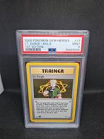 Lt. Surge's Holo 1st Edition Gym Heroes PSA 9, Ophalen of Verzenden, Zo goed als nieuw