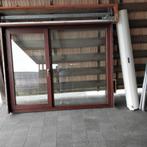 Houten raam met thermopan glas / rolluik, Ophalen, Gevelraam of Ruit, 120 tot 160 cm, Zo goed als nieuw