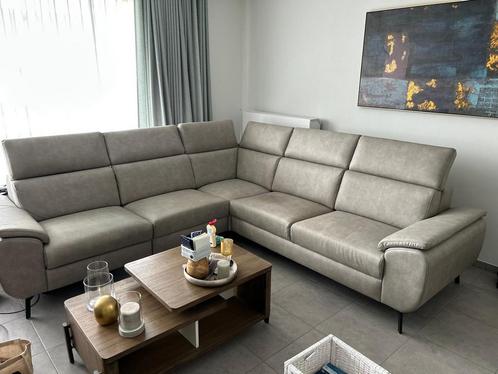 Hoekzetel met relax, Huis en Inrichting, Zetels | Complete zithoeken, Zo goed als nieuw, Stof, Ophalen