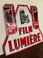 Film Lumière plaque émaillée double face, Antiquités & Art, Enlèvement