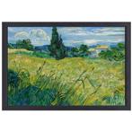 Champ de blé vert avec cyprès - Toile Vincent van Gogh + bak, Envoi, Neuf