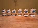 6 eierdopjes handgeschilderd, Antiek en Kunst, Ophalen of Verzenden
