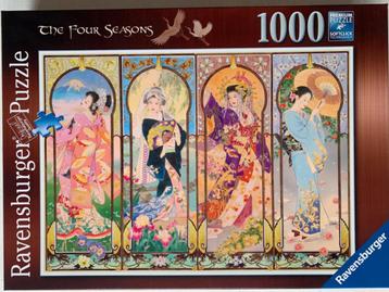 Ravensburger Puzzel 'The four seasons' - 1000 stukjes beschikbaar voor biedingen