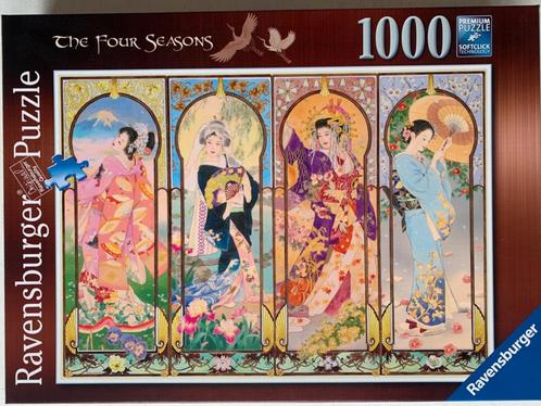 Ravensburger Puzzel 'The four seasons' - 1000 stukjes, Hobby en Vrije tijd, Denksport en Puzzels, Zo goed als nieuw, Legpuzzel